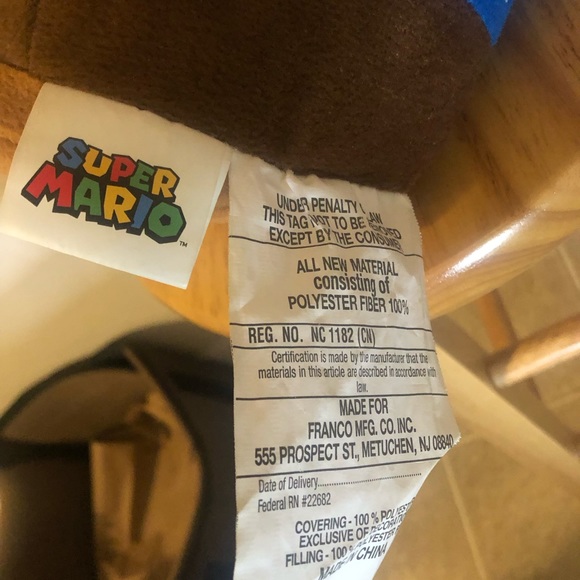 Super Mario Bros Classic Red/Blue Video Game Plush Doll 2019-22 Nintendo Toy - Picture 4 of 4